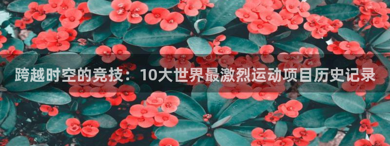 跨越时空的竞技：10大世界最激烈运动项目历史记录